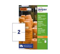 Avery White 148 x 210 mm Self Adhesive Laser & Inkjet Ultra Heavy Duty Labels -