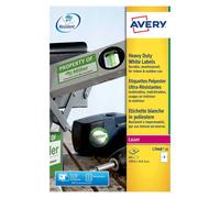 Avery White 199.6 x 143.5 mm Self Adhesive Laser Heavy Duty Labels - 2 Per Page