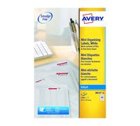 Avery White 45.7 x 25.4 mm Self Adhesive Inkjet Mini Organising Labels - 40 Per