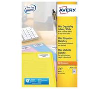 Avery Printable, Customisable Mini Labels, Laser Printers, 84 Labels Per A4 Sheet, 8400 Labels, QuickPEEL (L7656), White, 46 x 11.1 mm