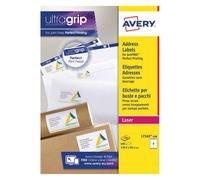 Avery JamFREE, Printable, Parcel Labels, Customisable, 139 x 99.1 mm, White, 4 Labels per Sheet, 400 Blank Labels per Pack (L7169-100)