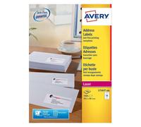 White Self Adhesive Address Labels Stickers Inkjet Printer Compatible L7163-500