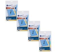 Avery Write & Erase Durable Plastic Mini Dividers for 3 Ring Binders and 7-Ring Binders, 5.5" x 8.5", 5-Tab Sets, Multicolor, 4 Binder Divider Sets (21982)