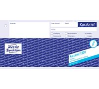 AVERY Zweckform 1020 Short Letter (1/3 A4, with 1 Sheet of Blue Paper, 100 Sheet
