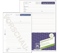 AVERY Zweckform 1210 Conversation Note (A5, Tear-Off Pad, Glued Top, 50 Sheets) White