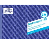 AVERY Zweckform 1310 Weekly Report (A5 Landscape, with 2 Sheets of Blue Paper, T