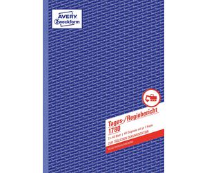Avery Zweckform 1780 Daily Report (A4, self-Copying, 2x40 Sheets) White/Yellow