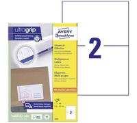 AVERY Zweckform 200 White 210 x 148 mm Universal Labels (100 Sheets) - Adhesive Labels, Printable, Self-Adhesive Stickers with Ultragrip