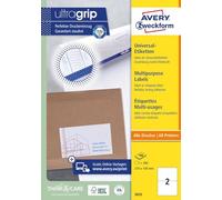 AVERY Zweckform 3655 Universal Etiketten (200 Klebeetiketten, 210x148mm auf A4,
