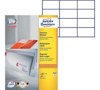 Avery Zweckform 200x Universal Labels A5 70x36mm Address Labels Letter etc