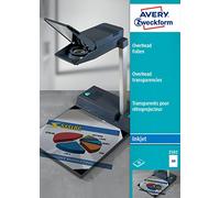 Avery Zweckform 2502 Overhead Projector Transparencies DIN A4 with Special CoatingBatch Processable 011 m Thick 50 Sheets