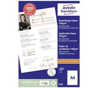 AVERY Zweckform 2788 Inkjet Application Paper (200 Sheets, 100 g/m², DIN A4 Paper, Coated on Both Sides, Satinised for Applications, Presentations & Sales Documents, for Inkjet Printers)