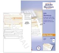 Avery Zweckform 2817 Überweisung/Payment Slip PC Printer Form, 200 Sheets of A4