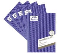 Avery Zweckform 305-5 Cash Statement Pad A5 50 Sheets 5-Pack