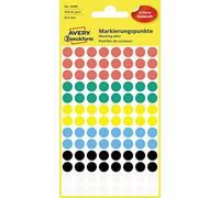 Avery Zweckform 3090 Coding Dots, Assorted Colours - 8 mm Diameter - 4 Sheets with 416 Pieces Ø 8 mm Colour Combinations