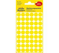 AVERY Zweckform 3144 Self-Adhesive Marking Dots, Pack of 270 (Diameter 12 mm, Adhesive Dots on 5 Sheets, Dot Stickers for Colour Coding, Round Stickers for Calendars, Planners and Crafts, Paper)