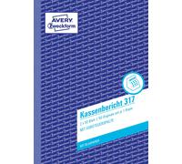 Avery Zweckform 317 Cash Report Book A5 2 x 50 Pages (German Text)
