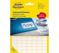 Avery Zweckform 3311 Multipurpose Labels 16 x 9 mm Pack of 2646