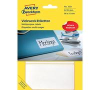 Avery Zweckform 3331 Multipurpose Labels 98 x 51 mm Pack of 84