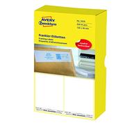 Avery Zweckform 3439 Franking Labels 130 x 40 mm 1 Pack of 500 Labels White 500