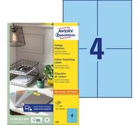 Avery Zweckform 3457 Universal Labels 105 x 148 mm 100 Sheets Coloured Blue