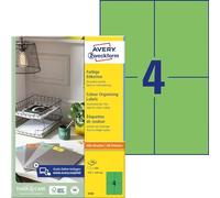 Avery Zweckform 3458 Coloured A4 (Pack of 400 Labels 105 x 148 mm 100 Sheets Gre