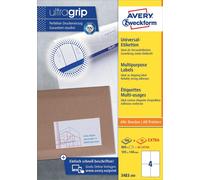 AVERY Zweckform 3483 Universal Labels (400 Adhesive Labels, 105 x 148 mm on A4,