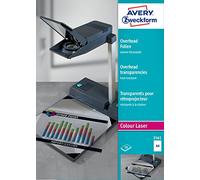 Avery Zweckform 3561 Overhead Projector Transparencies 0.13 mm Increased Thickness Coated Stackable Highly Heat-Resistant