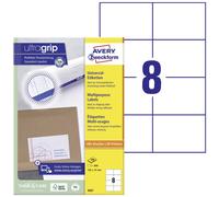 Avery-Zweckform 3657 labels 48.5x25.4mm white permanent adhesive 4...
