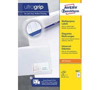Avery Universal Labels 3661 – 100 Sheets / 1,200 Labels, 70 x 67.7 mm White