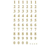 Avery Zweckform 3723 Letter Labels, A-Z 15.5 mm (foil, Strong Hold), 36 Stickers Numbers Gold