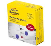 Avery Zweckform 3853 Coding Dots 10 mm 1 Roll/Pack of 800 Blue