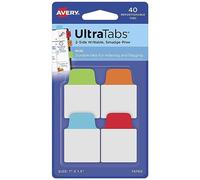 AVERY Zweckform 40 Count Sticky Notes (25.4 x 38.1 mm, Transparent/Colourful, Removable, Page Markers)
