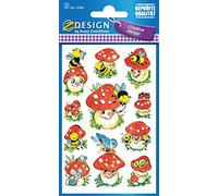 AVERY Zweckform 4304 Decorative Stickers Toadstools Aufkleber (33) Colourful