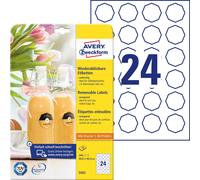 Avery Zweckform 5082 Bottle Labels (240 Labels (Pack of 8 Square Removable 40 8
