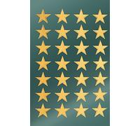 AVERY Zweckform 52800 52800 Christmas Stars Gold Stickers Made in Germany Self-Adhesive Christmas Decoration for Cards Gifts Bags 2 Sheets / 28 Star Stickers