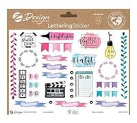 Avery Zweckform 54544 Decorative Stickers 62 Stickers Frame Titles (Stickers on A5 Sheet, Writeable Labels for Bullet Journal, Diary, Scrapbooking, Family Calendar, with Silver Effect)