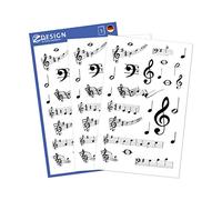 Avery Zweckform 55151 Decoration Decal, Musical Notes, 75 Stickers