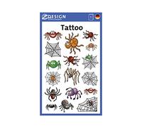 Avery Zweckform 56693 Children's Spiders Tattoos (Temporary Transfer Film, Dermatologically Tested) Pack of 17