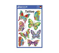 AVERY Zweckform 56742 Children's Tattoos, Pack of 8 (Temporary Tattoos Butterfly, Children's Tattoos, Waterproof, Adhesive Tattoos, Children's Birthday, Party Bags, Party Games, Children to Play,