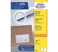 Avery Zweckform 6135 Universal Labels, A5, Matt Paper, 200 Labels, 210 x 148 mm, 200 Sheets, White