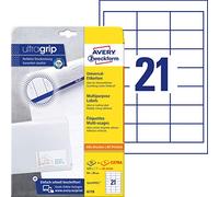 Avery Zweckform Labels 6170 - 64 x 36 mm Quick-Peel - 25 Sheets