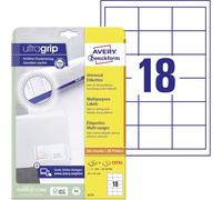 Avery Zweckform 6171 Labels 64 x 45 mm with Peel-Off Aid 25 Sheets