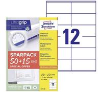 AVERY Zweckform 6175-65 Address Labels (600 Plus 180 Extra Adhesive Labels, 105