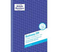 AVERY Zweckform 704 Invoice (A5, 2 x 50 Sheets, with 1 Sheet of Blue Paper and 1