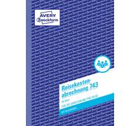 Avery Zweckform 743 Travel Expenses Report (A5, with 1 Sheet of Blue Paper, Test