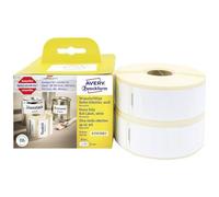 AVERY Zweckform A1933081 Dymo LabelWriter Weatherproof Labels Compatible with 1933081 25 x 89 mm 2 Rolls 700 Plastic Stickers Self-Adhesive for LW Dymo Label Printer Labelling Device