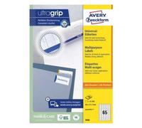 Avery labels 3666 Multifunctional labels 65 labels/sht, 100 shts/box 6500 total