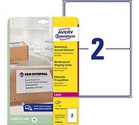 AVERY Zweckform Address Labels L7996-25 199.6 x 143.5 mm White 25 Sheets of 2 Labels