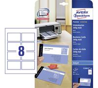 Avery-Zweckform C32015-10 Printable Business Cards Smooth Edge Whte 85x54mm 80pc